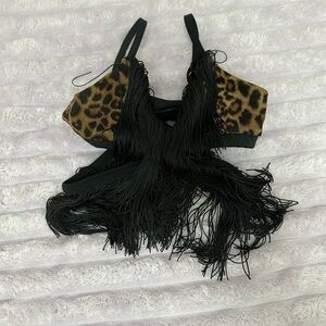 Five Dancewear Leopard Print Crop top bralette